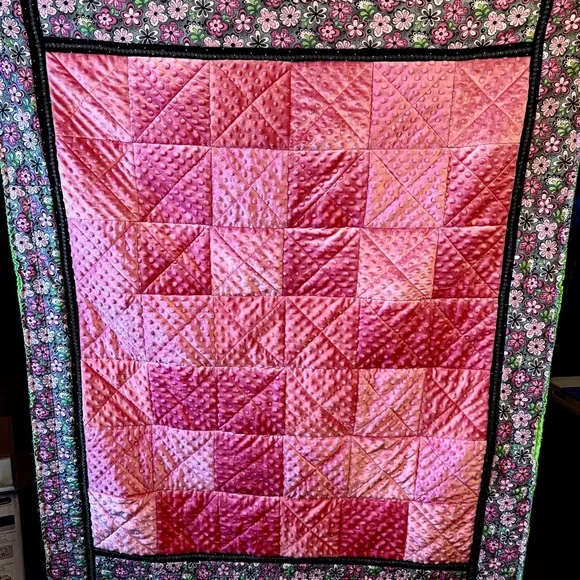 Handmade Rag Quilt for you Special Little Girl - Picture 2 of 4
